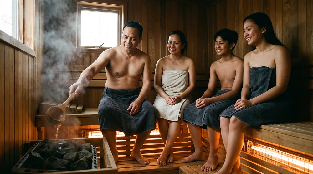 Sauna kering custom di Tangerang